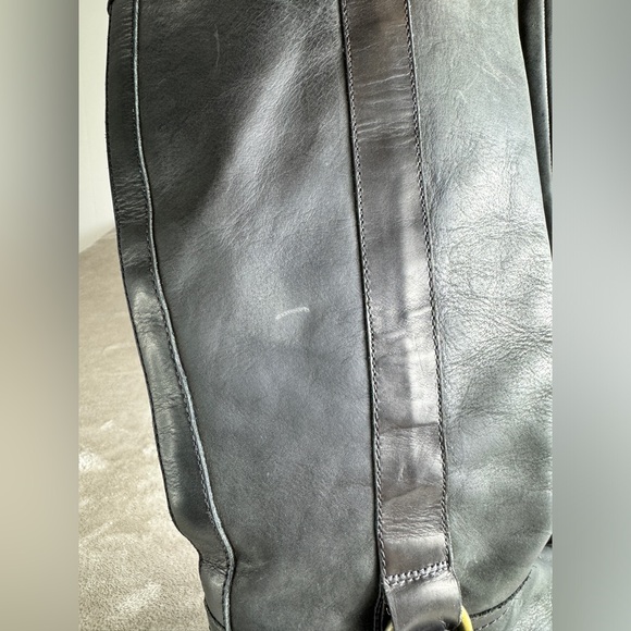 Cole Haan Women’s Liberty Black Nubuck Riding Boots 7.5‎ B Western Leather Flat - Picture 13 of 15